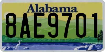 AL license plate 8AE9701