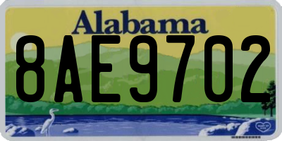 AL license plate 8AE9702