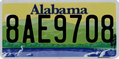 AL license plate 8AE9708