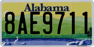 AL license plate 8AE9711
