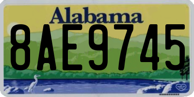 AL license plate 8AE9745