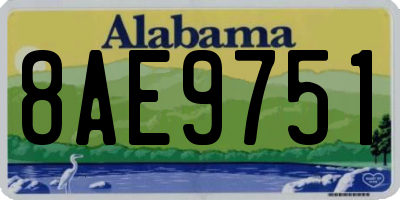 AL license plate 8AE9751