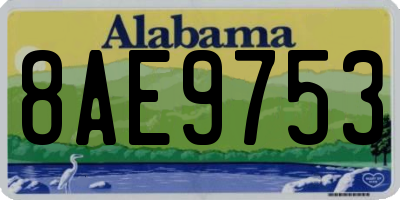 AL license plate 8AE9753