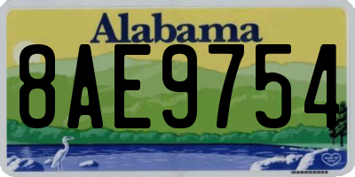AL license plate 8AE9754