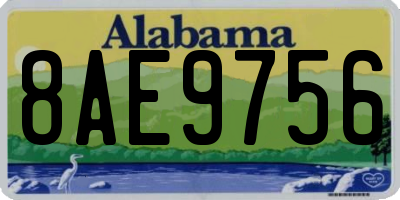 AL license plate 8AE9756