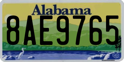 AL license plate 8AE9765