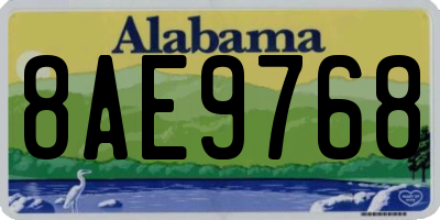 AL license plate 8AE9768