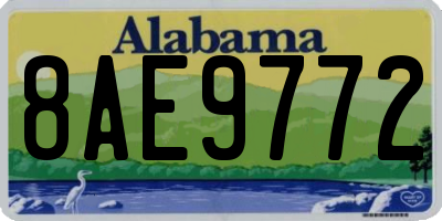 AL license plate 8AE9772