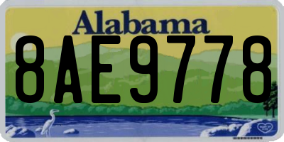 AL license plate 8AE9778