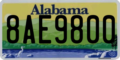 AL license plate 8AE9800