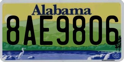 AL license plate 8AE9806