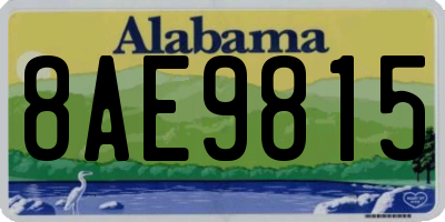 AL license plate 8AE9815