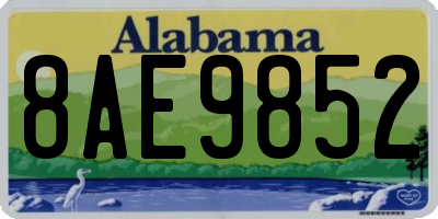 AL license plate 8AE9852