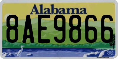 AL license plate 8AE9866