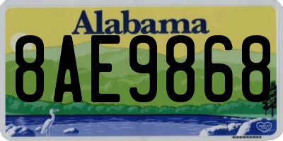 AL license plate 8AE9868