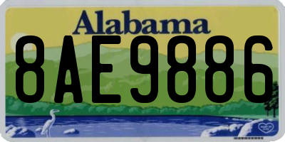 AL license plate 8AE9886