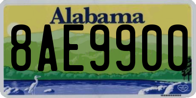 AL license plate 8AE9900