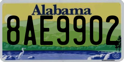 AL license plate 8AE9902