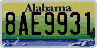 AL license plate 8AE9931