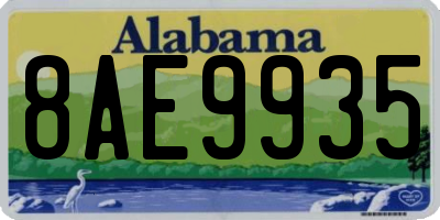 AL license plate 8AE9935