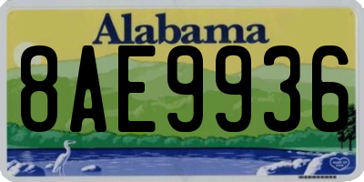 AL license plate 8AE9936