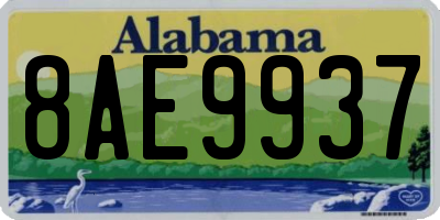 AL license plate 8AE9937