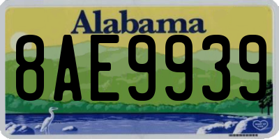 AL license plate 8AE9939