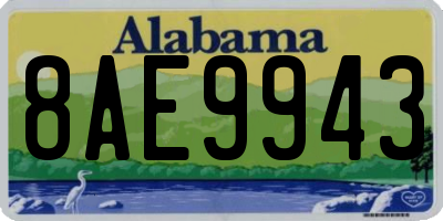 AL license plate 8AE9943