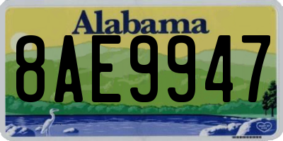 AL license plate 8AE9947