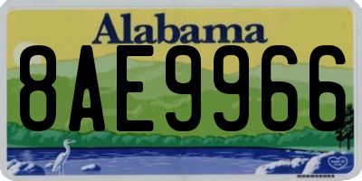 AL license plate 8AE9966