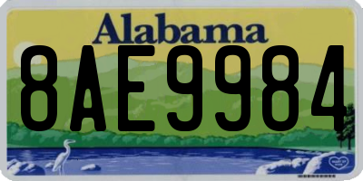 AL license plate 8AE9984