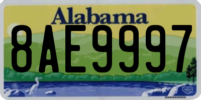AL license plate 8AE9997