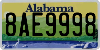 AL license plate 8AE9998