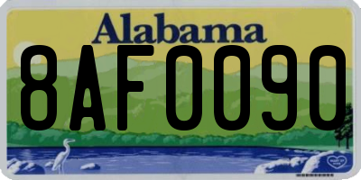 AL license plate 8AF0090