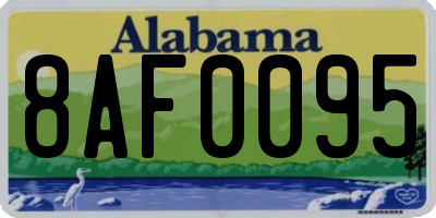 AL license plate 8AF0095