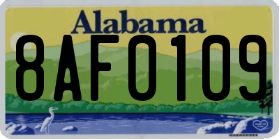 AL license plate 8AF0109
