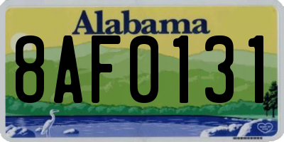AL license plate 8AF0131