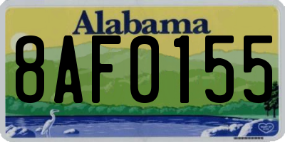 AL license plate 8AF0155