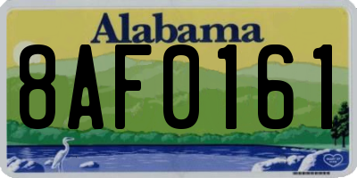 AL license plate 8AF0161