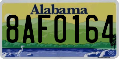 AL license plate 8AF0164