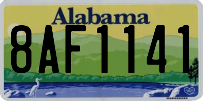 AL license plate 8AF1141