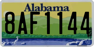 AL license plate 8AF1144