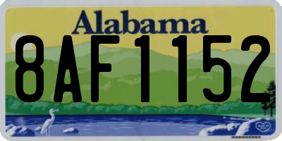AL license plate 8AF1152