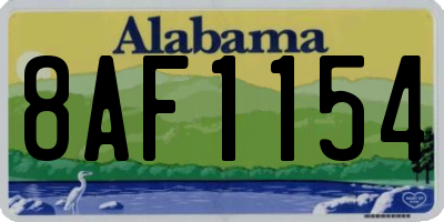AL license plate 8AF1154