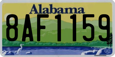 AL license plate 8AF1159