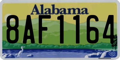 AL license plate 8AF1164