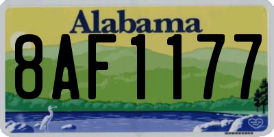AL license plate 8AF1177