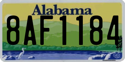 AL license plate 8AF1184