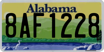 AL license plate 8AF1228