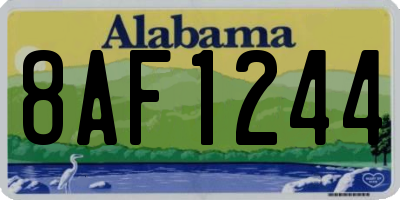 AL license plate 8AF1244